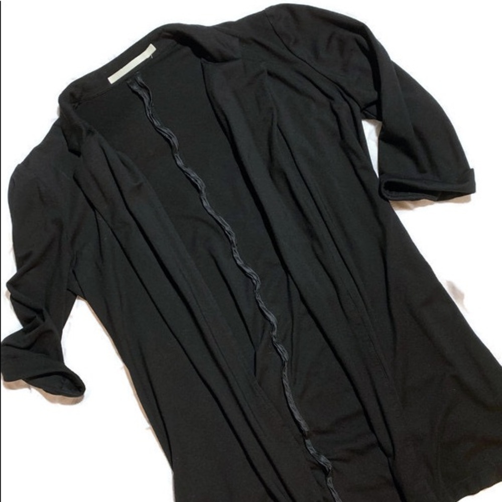 Black Soft Cotton Blazer